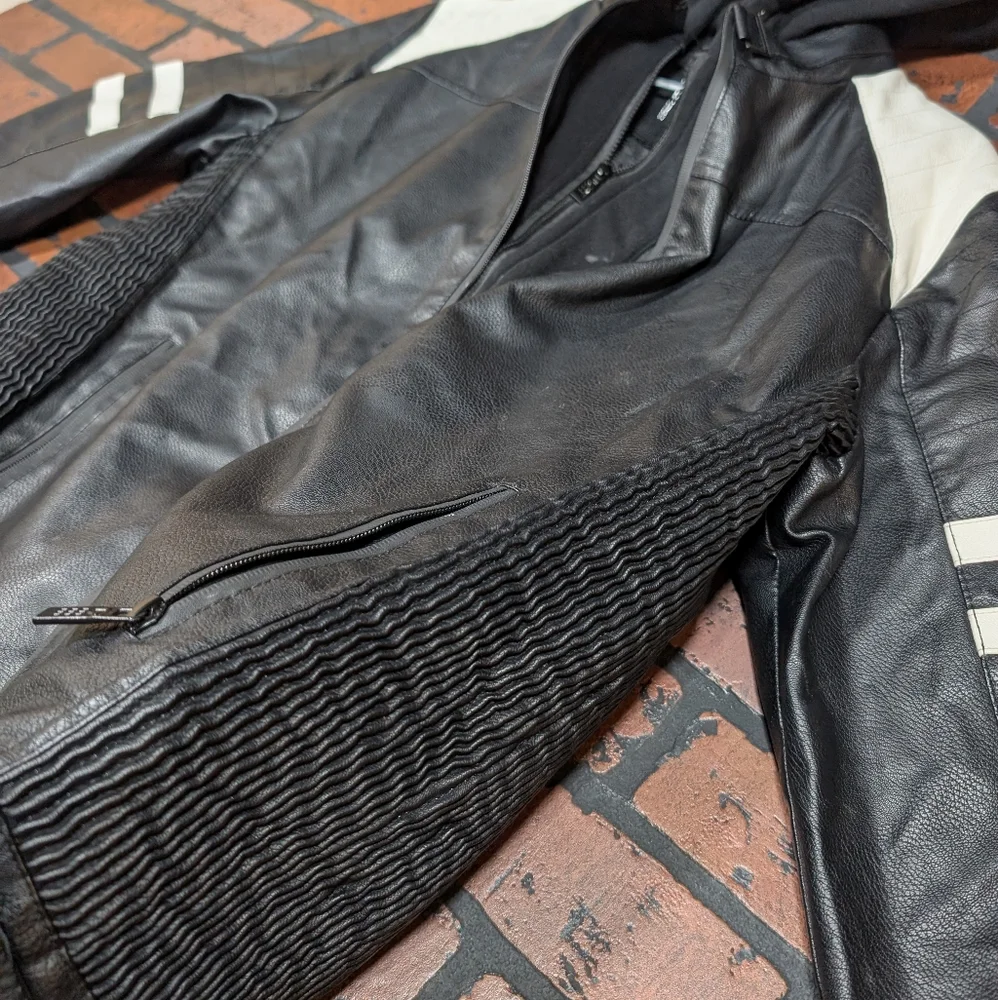 Fried Denim Men's M Hooded Performance‎ Motorcycle Jacket - Picture 2 of 16